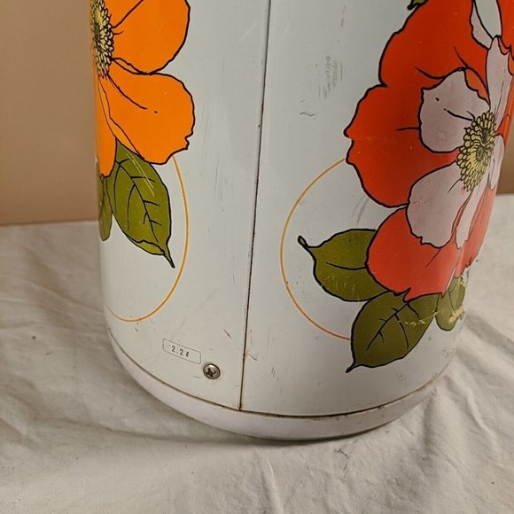 Vintage MCM The Peacock Vacuum Bottle Co Ltd Portable Air Pot Drink Dispenser - Picture 5 of 16